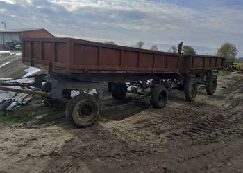 Przyczepa wywrotka d732 d35 d47 3 strony na małym kole D 35