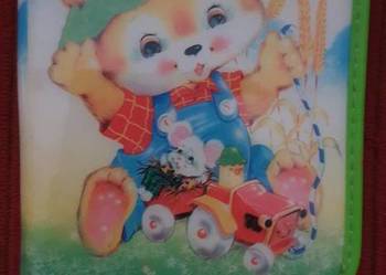 Używany uroczy piórnik z misiem (lata 90-te)