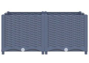 vidaXL Donica do podniesionej rabaty, 80x80x38 cm(SKU:310411)