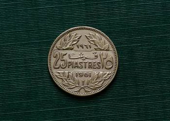 LIBAN - 25 piastrów, 1961r.
