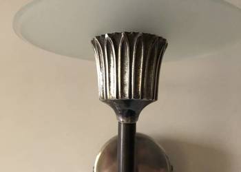 Kinkiet stary z kloszem talerzykiem