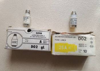 BEZPIECZNIK 20A 380V,wkładka topikowa.ELPOR.Sztuk 9
