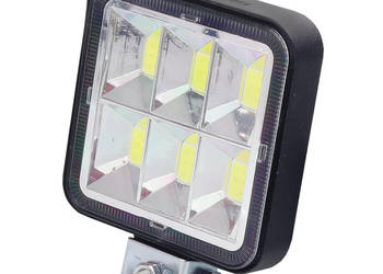 LAMPA ROBOCZA LEDOWA PROSTOKĄTNA, 6XCOB MINI, 9-36V, 80X80X20 MM, OBUD