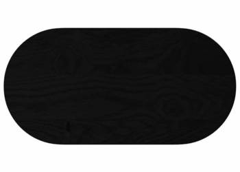 Blat do stołu brązowy 80x40x2 cm lite drewno dębowe owalny WM-4009077