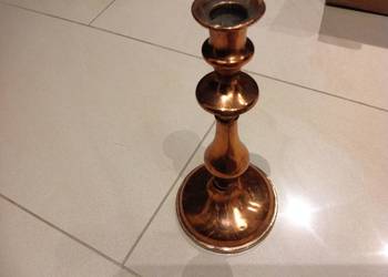 Świecznik Miedziany STARY