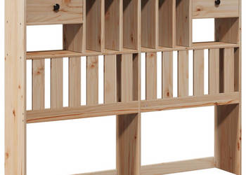 Wezgłowie do łóżka z półkami 135 cm lite drewno sosnowe WM-855514
