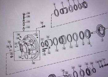 John Deere R62626/pierścień łoźyska nośny/John Deere 4555/4755/4955 Nr czę…