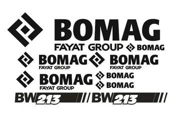 Naklejki oklejenie BOMAG BW213 Zamiennik