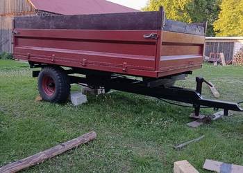 Przyczepa wywrotka jednoosiowa, wały posiewne