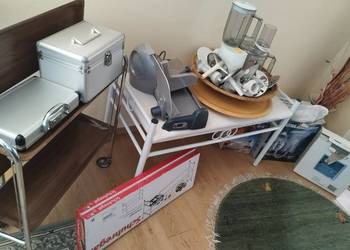 wyprzedaż wyposażenia domu ławka szafka robot krajalnica itp.