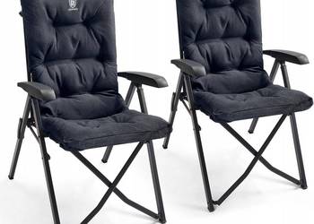 Luksusowe krzesła kempingowe, 2 zestawy dla dorosłych 150kg EVER ADVANCED