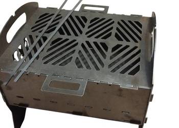 Grill składany ,mangał, palenisko, szaszłyki gruba stal 3mm