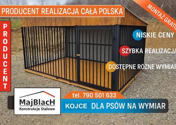 Drewnopodobny Kojec dla Psa - PRODUCENT – Złoty Dąb | Miski   - Maj-Blach