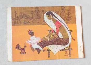 Pocztówka noworoczna składana, UNICEF - Dania, lata 60-e XX w.