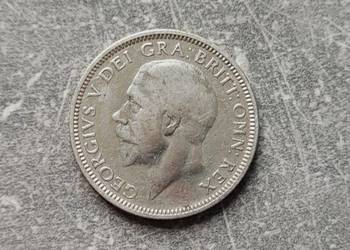 171) ANGLIA srebro - 1 Shilling - 1927 r. Jerzy V