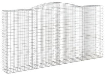 Kosze gabionowe 5 szt 400x50x200/220 cm galwanizowane żelazo WM-3147064
