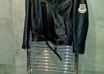 Męska Ramoneska Skórzana Route 66 – Vintage Buffalo Nappa Leather (Rozmiar