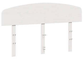 Wezgłowie do łóżka białe 150 cm lite drewno sosnowe WM-842499