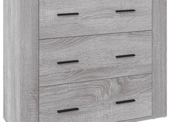 Szafka szary dąb sonoma 80x33x70 cm materiał drewnopochodny WM-816582