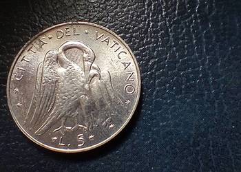 Stare monety 5 lir 1972 Watykan
