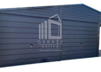 GARAŻ BLASZANY 6m x 6m + wiata 3m