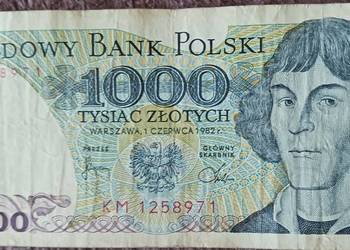 1000 zł M. Kopernik seria KM 1.VI.1982 r.