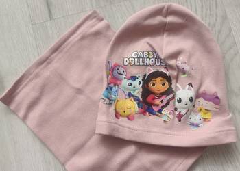 Czapka Wiosenna + szalik typu komin Koci Domek Gabi