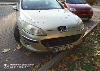 Peugeot 407-2005r 1,8 Ben opłaty ważne,oddam w cenie złomu