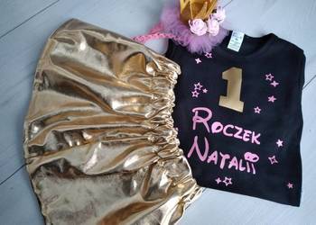Komplet na roczek urodziny rok dziewczynka tutu