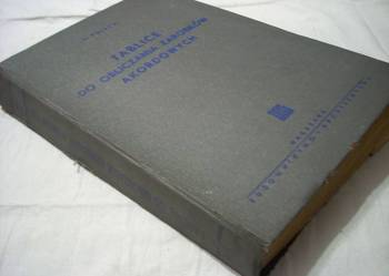 Polecki Tablice do obliczania zarobków akordowych 1955r