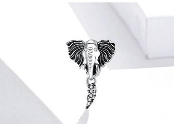 Pandora Charm koralik słoń słonik ruchomy liść