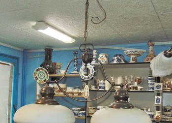 Duży Podwójny Żyrandol PRL