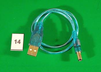 Kabelek zasilający USB 5V - wtyczka 5V śr. 5mm