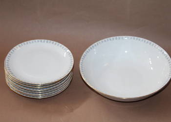 Miska + 8 talerzyków Bohemia, Czechoslovakia 1928 - 1938 nr 914