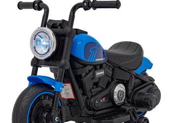 Motorek Chopper FASTER na akumulator dla dzieci Niebieski auto