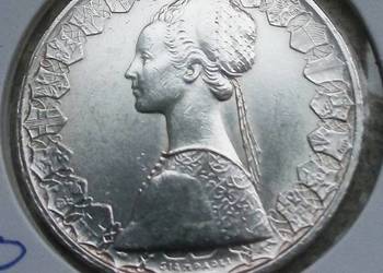 WŁOCHY 500 LIRÓW 1958 r SREBRO (0,835) ŁADNA