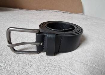 czarny pasek męski 130cm