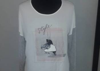 Bluzka damska z motywem łyżew Promod rozm.M Bluzka damska z motywem łyżew Promod rozm.M