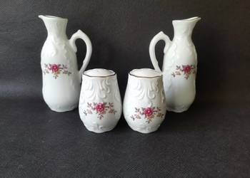 Stara porcelana Ćmielów / Chodzież przyprawnik Rococo, PRL