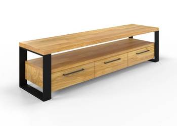 Szafka RTV Loftowa HERMAN z uchwytami