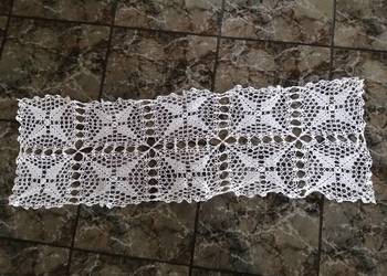 135 x 45 cm Szydełkowy bieżnik, serweta obrus handmade