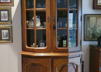 Witryna przeszklona dębowa