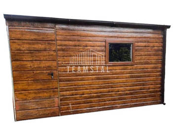 SCHOWEK - DOMEK OGRODOWY 4m x 3m - drzwi + 2x okno + Rynny TS362