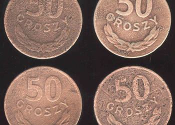 Polska 4x50 groszy 1949 (CuNi)