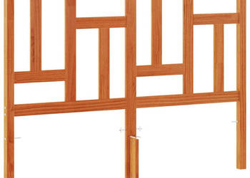 Wezgłowie do łóżka woskowy brąz 135 cm lite drewno sosnowe WM-844363
