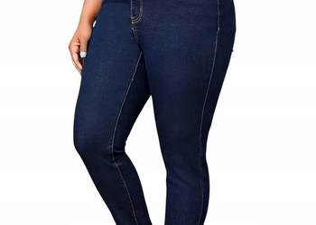 SPODNIE JEANSOWE PUSH UP niebieskie size 2-3XL /pas 88cm