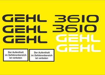 Naklejki Gehl 3610 zamienniki