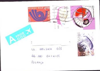 Kop. z koresp. filat. Belgia - Polska 2022