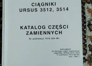 Katalog części ciągnika Ursus 3512,3514 suplement wydanie oryginalne