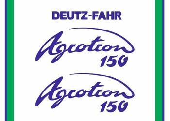 Naklejki Deutz-Fahr Agrotron 150 Ciągnik Traktor Nalepki Bardzo Mocne